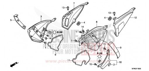 SEITENABDECKUNG CB1000RAF de 2015